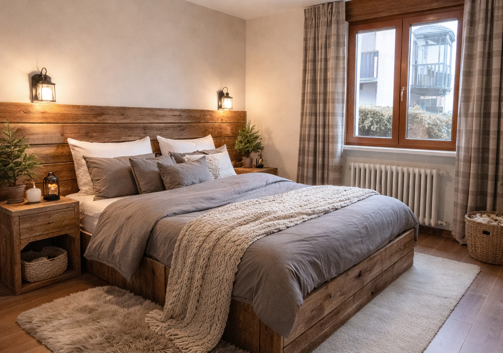Camera da letto montana accogliente